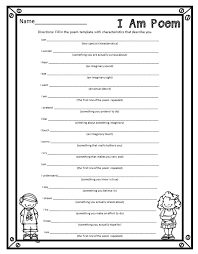 I Am Poem Is A Graphic Organizer To Help Students Begin To Think About Themselves In Order To Write A Self Reflective P I Am Poem Poem Template Teaching Poetry