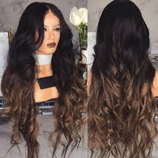 Unlike curls waves are something that you just virtually cannot mess up. Women Black Blonde Gradient Long Curly Wig Synthetic Wavy Hair Heat Resistant Ebay