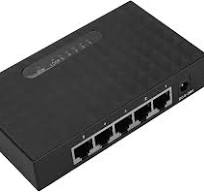 Sonew Gigabit Ethernet Switch, 5 Port Fast 10/100/1000Mbps Ethernet LAN Hub  Network Gigabit Switch, Full/Half Duplex Adaptive Mode, Black(US Plug)