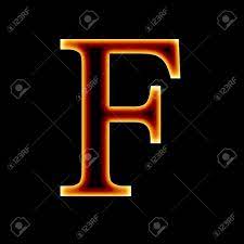This is a generator for text fonts of the cool variety. Fire Font Letter F On A Dark Background Stock Photo Picture And Royalty Free Image Image 10340189