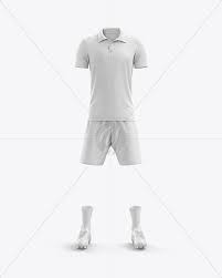 Download Men S Full Soccer Kit With Open Collar Mockup Front View In Apparel Mockups On Yellow Images Object Mockups