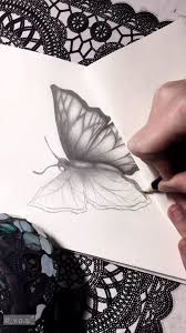 Butterfly Drawing Video In 2020 Butterfly Drawing Pencil Sketch Drawing Pencil Drawings