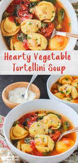 Hearty Vegetable Tortellini Soup Produce For Kids Recipe Vegetarian Recipes Easy Recipes Vegetarian