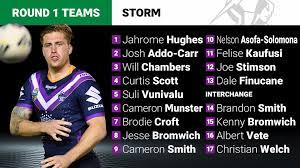 Check spelling or type a new query. Melbourne Storm 2019 Round 1 Predicted Team Nrl