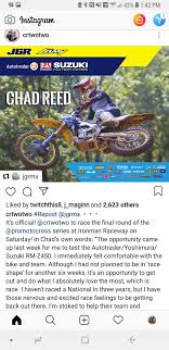 Our global writing staff includes experienced enl & esl academic writers in a variety of disciplines. Chad Reed To Race This Weekend At Final National Dirt Bike Magazine