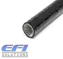 Heat Sleeve "Silicone / Fibre" 25mm (Black) Per Metre