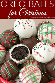 Oreo Balls For Christmas Make These Oreo Balls For Your Cookie Exchange Trays Give As Cookies Recipes Christmas Oreo Balls Christmas Christmas Candy Recipes