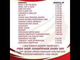 Beauty Salon Price List Not Having A Price List Is Like Not Having Shampoo Youtube Beauty hacks you have to try: beauty salon price list not having a