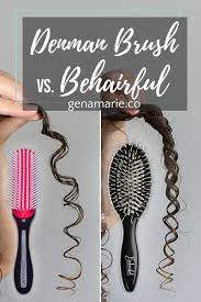 Check out the video below to see how jannelle o'shaughnessy shows how she uses a denman brush on her 2c/3a curly hair. Denman Brush Vs Behairful Brush Compared Gena Marie