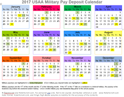 2019 Usaa Military Pay Deposit Dates With Printables
