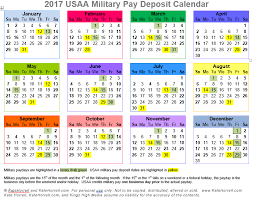 2019 usaa military pay deposit dates with printables