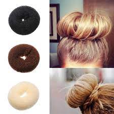 Fashion Hair Bun Donut Shaper Ring Styler Former Style Doughnut Tie Updo Up Do K Bun Hairstyles Donut Bun Hairstyles Hair Donut