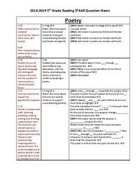 Search for any ebook online with easy steps. 5th Grade Reading Staar Question Stems 2016 2019 With The New Teks