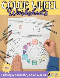 Children has to recognize the number given in each part of the picture and color it with the corresponding color for that number. Printables Art Lesson Color Wheel Worksheet Art Sub Plans For Teachers Hp Official Site
