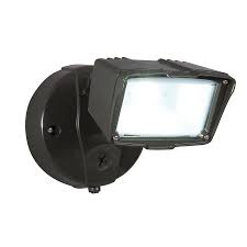 Shop Utilitech Pro 23 Watt Bronze Led Dusk To Dawn Security Light At Lowes Com Security Lights Led Flood Lights Led Flood