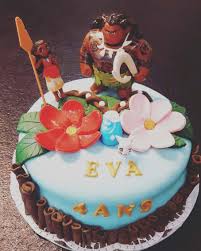 Vaiana Au Caramel Beurre Sale Gateau Anniversaire Vaiana Deco Anniversaire Vaiana Gateaux Vaiana