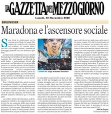 Caos al centro, nodi tra le forze centristec. Maradona E L Ascensore Sociale Articolo Di Aldo Berlinguer Su La Gazzetta Del Mezzogiorno Aldo Berlinguer