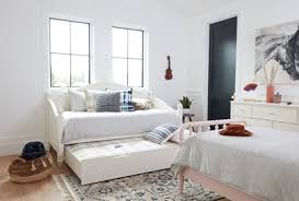 Minimalist design the extra long twin upholstery storage daybed ever in life because the owner really feel at hayneedle where you can buy. Madison White Twin Daybed With Trundle Living Spaces