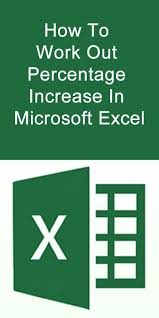How To Work Out Percentage Increase In Microsoft Excel Microsoft Excel Learning Stuff Buchhaltung Projekte Wissen