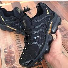 Air Vapormax Plus Black And Gold Vapor Max Plus Black Gold In 2020 Nike Air Shoes