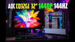 I just want the cheap 27+ inch 1440p 144hz dream. Aoc Cq32g1 Gaming Monitor Review 32 1440p 144hz Curved Youtube