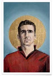 Poster series depicting some of the greatest football players through game's. Football Icon Eric Cantona Poster Juniqe