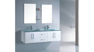 Envie d'une salle de bain avec style ? Meuble Salle De Bain Suspendu Wenge Double Vasque En Verre Trempe