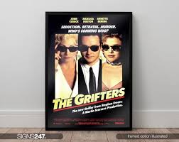 The Grifters Poster | John Cusack | Anjelica Huston | Annette Bening | 1990  | Movie Poster | Wall Art Print | Home Decor | A0 A1 A2 A3 A4 A5 - Etsy