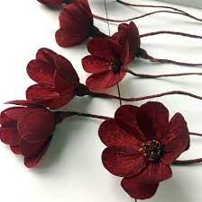 Crepe Paper Flowers Little Cosmos 3 Flowers Paper Flower Etsy Crepe Paper Flowers Handmade Flowers Paper Paper Flowers