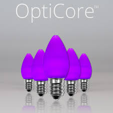 C7 Purple Smooth Opticore Tm Led Christmas Light Bulbs