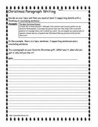 Christmas Writing Printables For Students With Disabilities Paragraph Writing Writing Worksheets Writing Printables