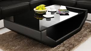 Contemporary Black Leather Coffee Table W Black Glass Table Top Leather Coffee Table Sofa Set Designs Modern Living Room Sofa Set