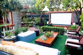 Savi projector, huge 16ft screen, loud speakers, wi fi samsung. Show Thyme How To Build An Outdoor Theater In Your Garden The Horticult