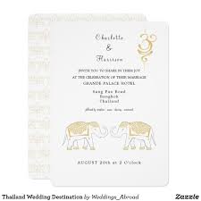 Thailand Wedding Destination Invitation Stylish Destination Wedding Invitation In Gold Thailand Wedding Destination Wedding Invitations Destination Invitation