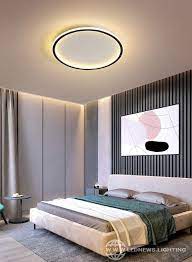 Modern Led Avize Isiklari Basit Aydinlatma Oturma Yatak Odasi Calisma Odasi Beyaz Siyah Kapal Bedroom Lighting Design Ceiling Design Living Room Light Fixtures