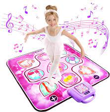 Amazon.com: Pink ToToo Dance Mat for Kids Dance Pad for Girls - Dancing Mat  for Kids with LED Lights - Adjustable Volume | Built-in Music | 6 Modes -  Dance Gifts for