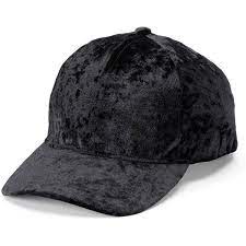 Women S Mudd Crushed Velvet Baseball Cap 12 Liked On Polyvore Featuring Accessories Hats Black Adjustable Base Crushed Velvet Baseball Cap Fashion Cap