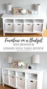 Ikea Branas And Hemnes Sofa Table Furniture On A Budget Farmhouse White C Migno Decor Home Decor Furniture Ikea Living Room