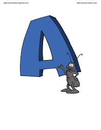 Includes capital and lowercase letters. Large Printable Alphabet Letters Preschool Learning Online Lesson Plans Worksheets