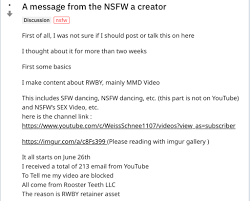 Roosterteeth Threatens Lawsuit Against SFW/NSFW RWBY MMD YouTuber – NyanNet