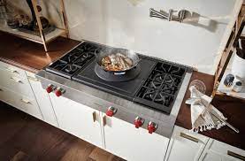 wolf 48 sealed burner rangetop with wok cool kitchens wok cooking cooking range