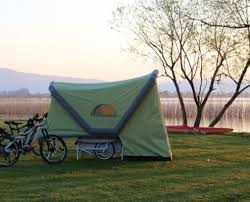 B Turtle E Bike Camping Micro Wohnwagen Gentletent Fahrrad Fahren Lastenfahrrad Camping
