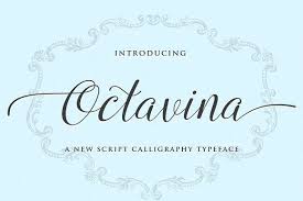 Octavina Script Calligraphy Typeface Free Font Typeface Fonts Design