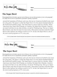 Every Day Edit Super Bowl Download Education World Editing Writing Prepositional Phrases