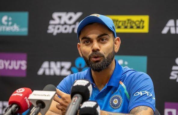 Image result for India vs New Zealand 4th T20I Virat Kohli PC"