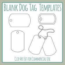 Blank Dog Tag Templates Clip Art Set For Commercial Use Dog Tags Dog Tags Tattoo Dog Tags Diy