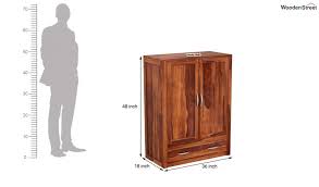 Plywood and steel #plywood #woodworking #design. Buy Holden Small Size Wardrobe Honey Finish Online In India Wooden Street