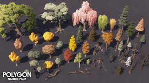Polygon Nature Pack 3d Model Polygon Polygon Art Low Poly Art