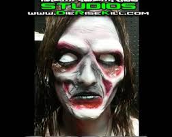 Full Face Latex Prosthetic deadite Created by DRK Studios. Inspired by Evil  Dead