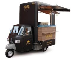 Camping hot water systems are an essential for long adventures where creature comforts such as a hot shower is a luxury. Piaggio Food Catering Van